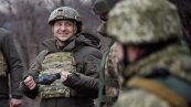 Украинские военные и Владимир Зеленский