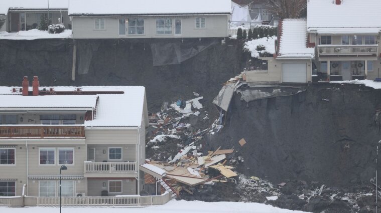 В Норвегии сдвинулся грунт в жилом квартале: более 700 эвакуированных