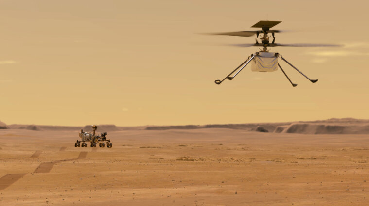Вертолет NASA, который разрабатывал украинец, впервые полетал на Марсе - видео