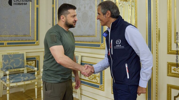 Зеленский встретился с главой миссии МАГАТЭ в Киеве
