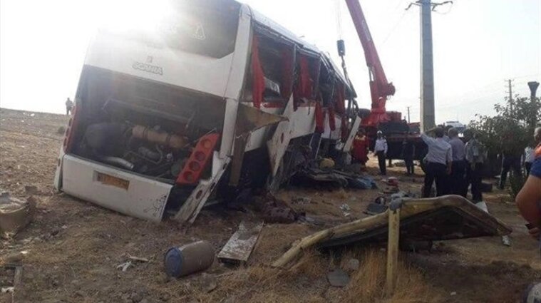 В Иране перевернулся автобус с журналистами: двое погибли, более 20 пострадавших