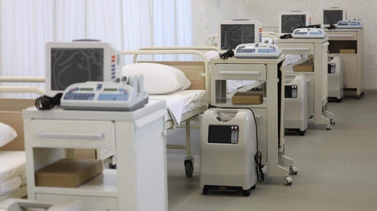 В Україні вільні понад 70% лікарняних ліжок для COVID-19