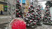 Новорічна ялинка у Дніпрі на Європейській площі. Фото: dnipro.depo.ua