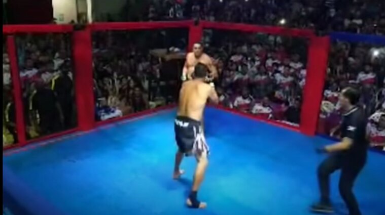 В Бразилии мэр города устроил драку со своим экс-советником по правилам UFC - видео