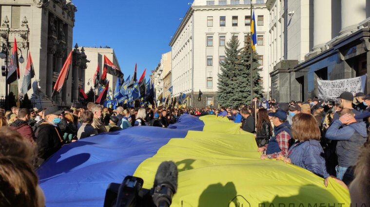 У Києві пройшов марш до Дня захисника України та 78-ї річниці заснування УПА