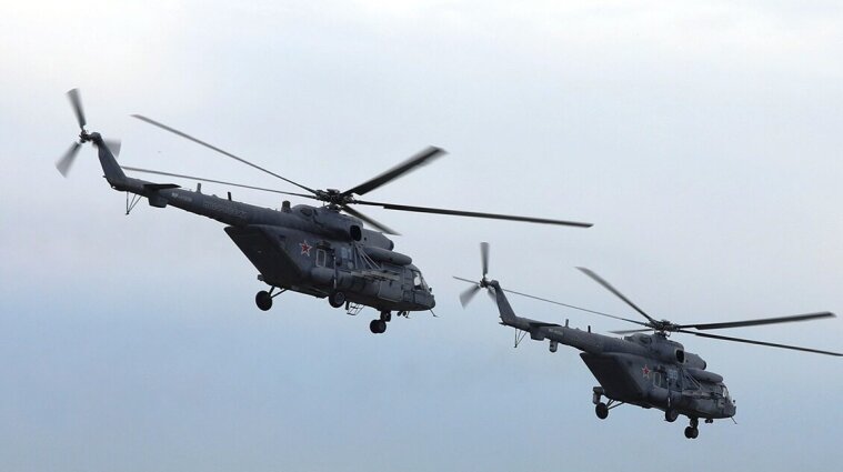 Российский вертолет КА-52 подбит в Бучанском районе Киевской области