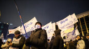 Протесты ФЛП возле Дворца Украина
