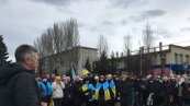 Митинг против российских оккупантов в Голой Пристане / Фото: Информационное сопротивление