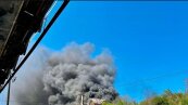 Лисичанская гимназия сгорела дотла / Фото: t.me/luhanskaVTSA
