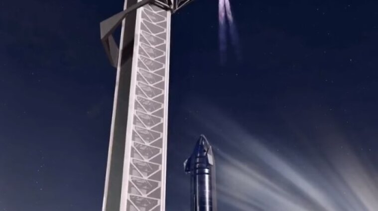 Ілон Маск представив вежу Mechazilla для "ловлі" багаторазових ракет - відео