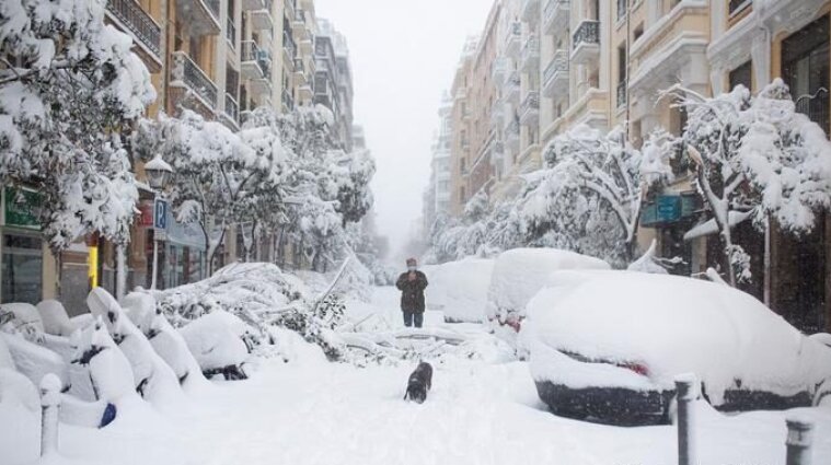 Снігопад в Іспанії: уряд оголосив "червоний" рівень тривоги