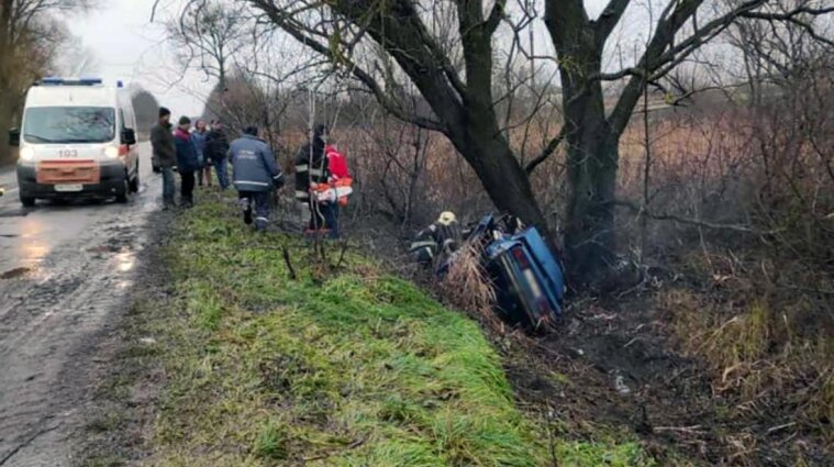 Автомобиль влетел в дерево: в ДТП в Житомирской области погибли три человека