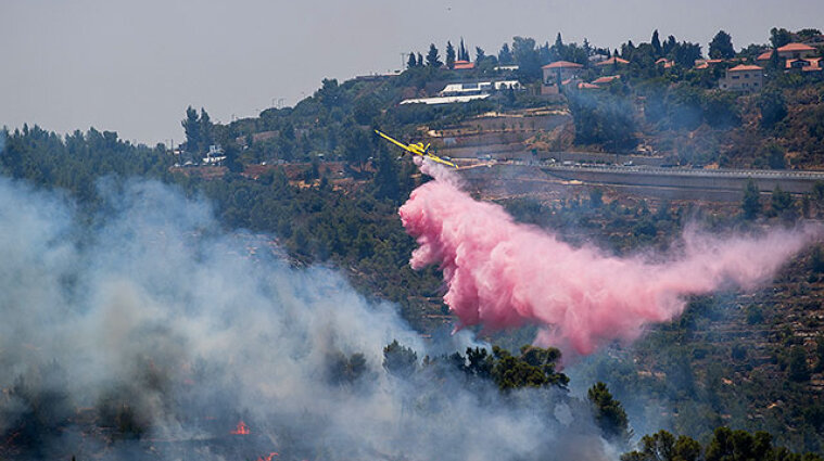 В єрусалимських горах спалахнули пожежі - фото