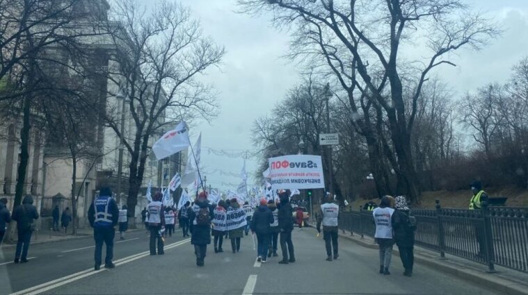 У Києві обмежили рух у центрі через протести ФОПів