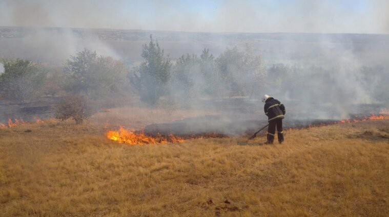 Пожары из России перекинулись в Харьковскую область