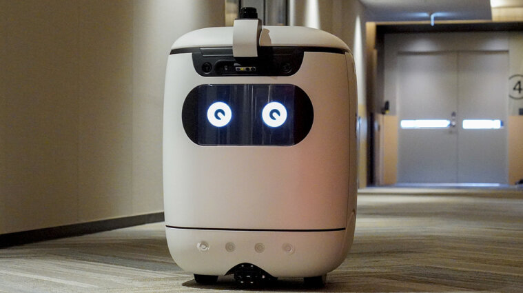 В Японии представили робота-курьера, который самостоятельно ездит в лифтах