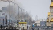 Пожар на почтовой площади в Киеве