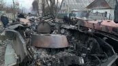 Знищена російська техніка у Бучі під Києвом / Фото: t.me/oleksiihoncharenko