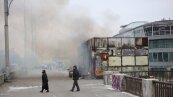 Пожежа на поштовій площі у Києві