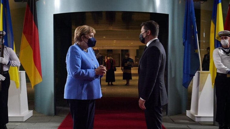Зустріч Зеленського з Меркель тривала понад чотири години