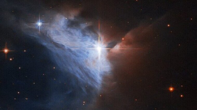 Hubble показал звезду в созвездии Единорог