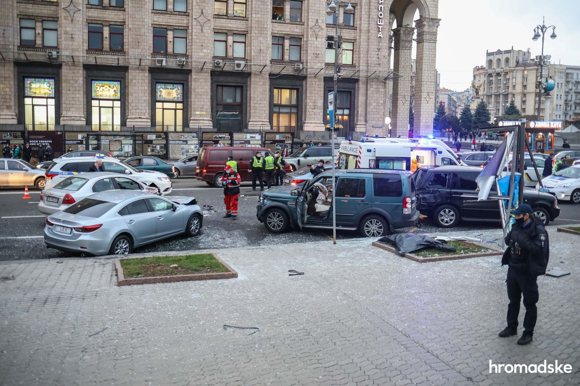 Смертельное масштабное ДТП в Киеве на Крещатике