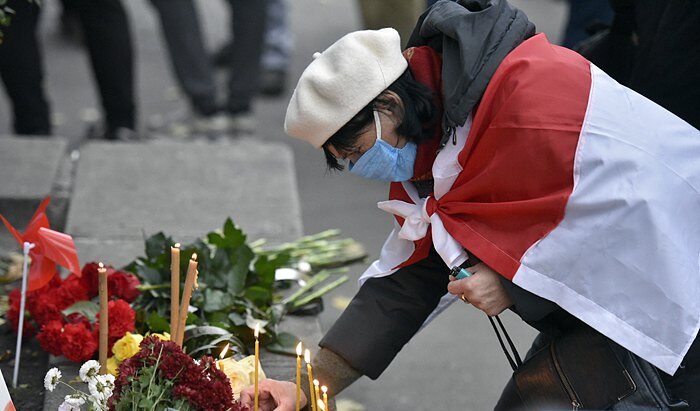 Кияни вшанували пам'ять білоруса, якого до смерті побили силовики