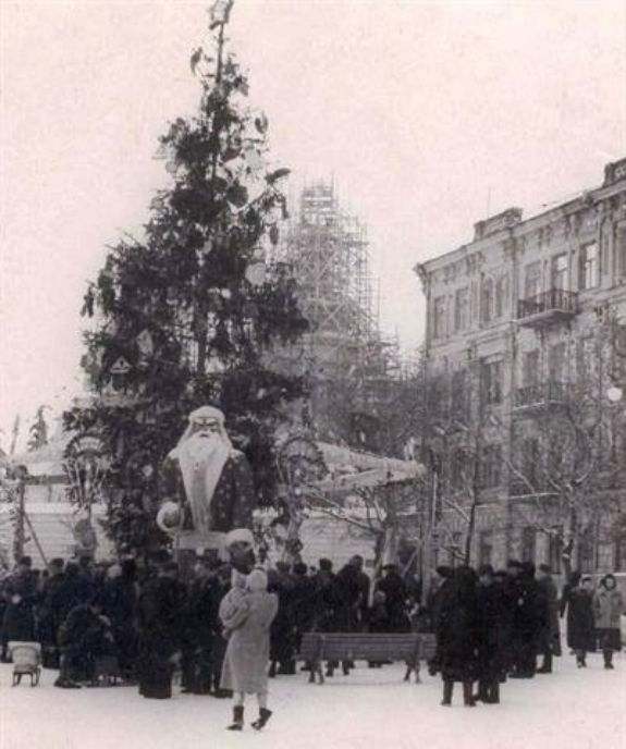  Елка в Киеве в 1954 году