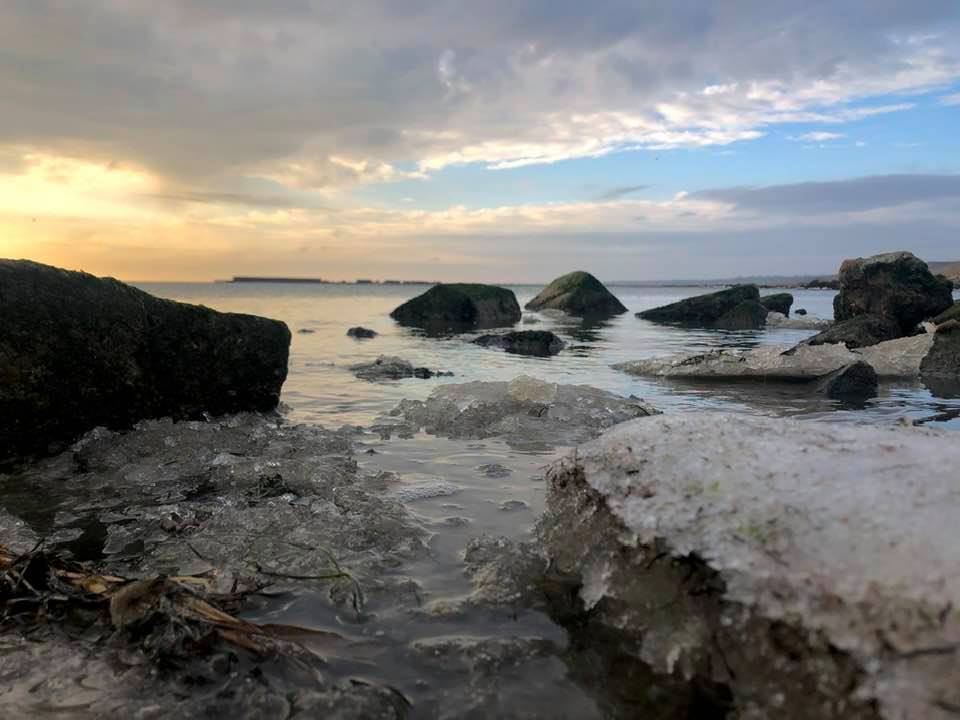 У Запорізькій області замерзло море - відео