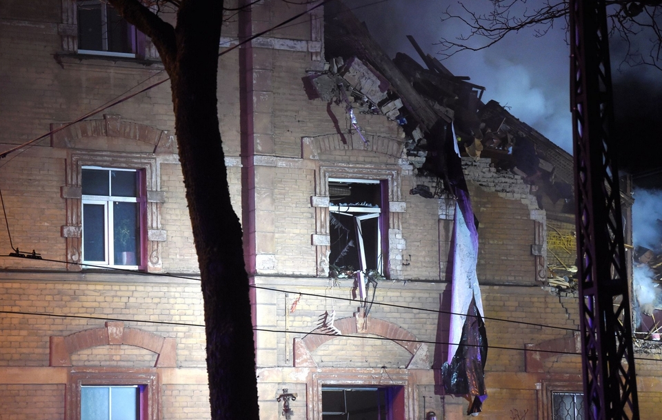 Взрыв в Латвии