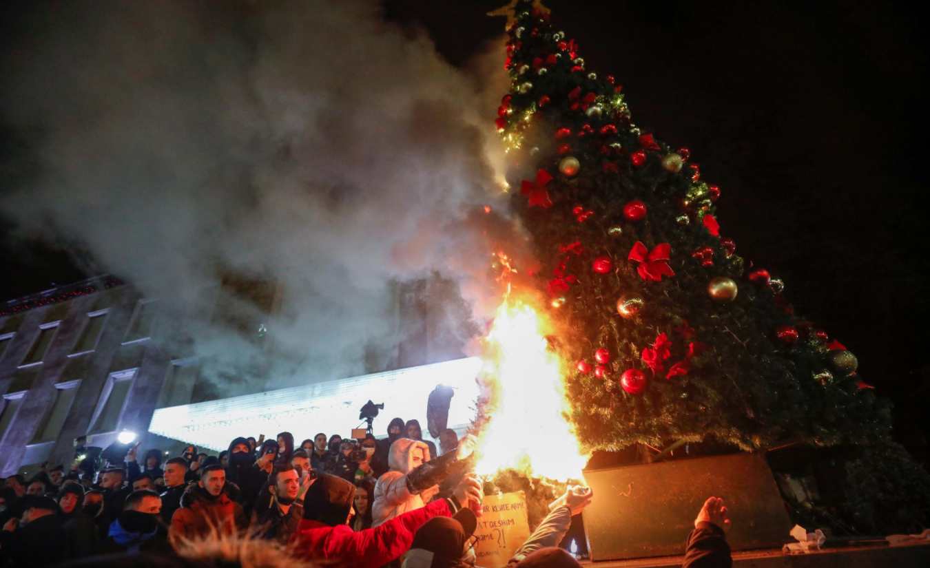 Протесты в Албании