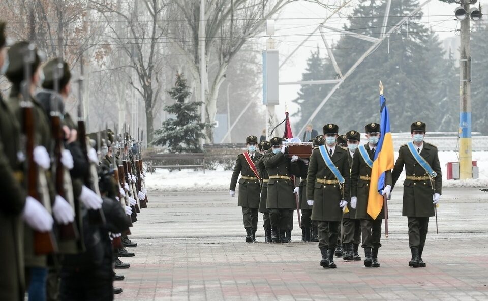 В Запорожье попрощались с украинским бойцом, который погиб на Донбассе