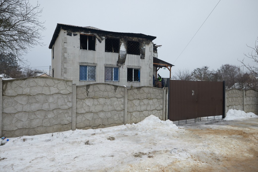  Дом в Харькове, в котором произошел пожар