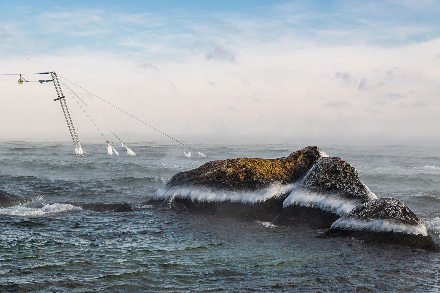 Море в Одесі зимою