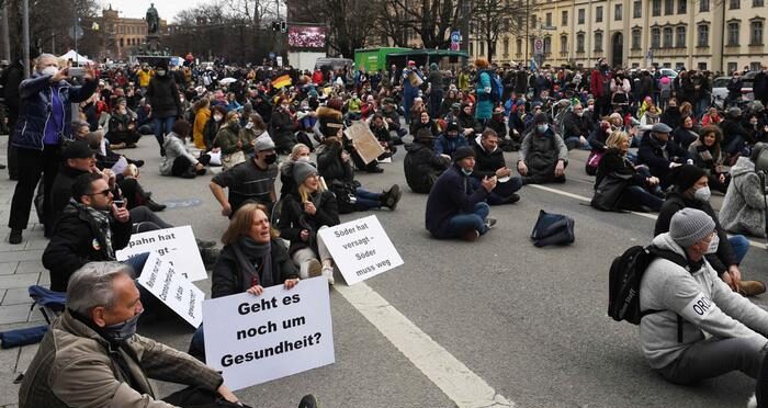  Протесты в Мюнхене 