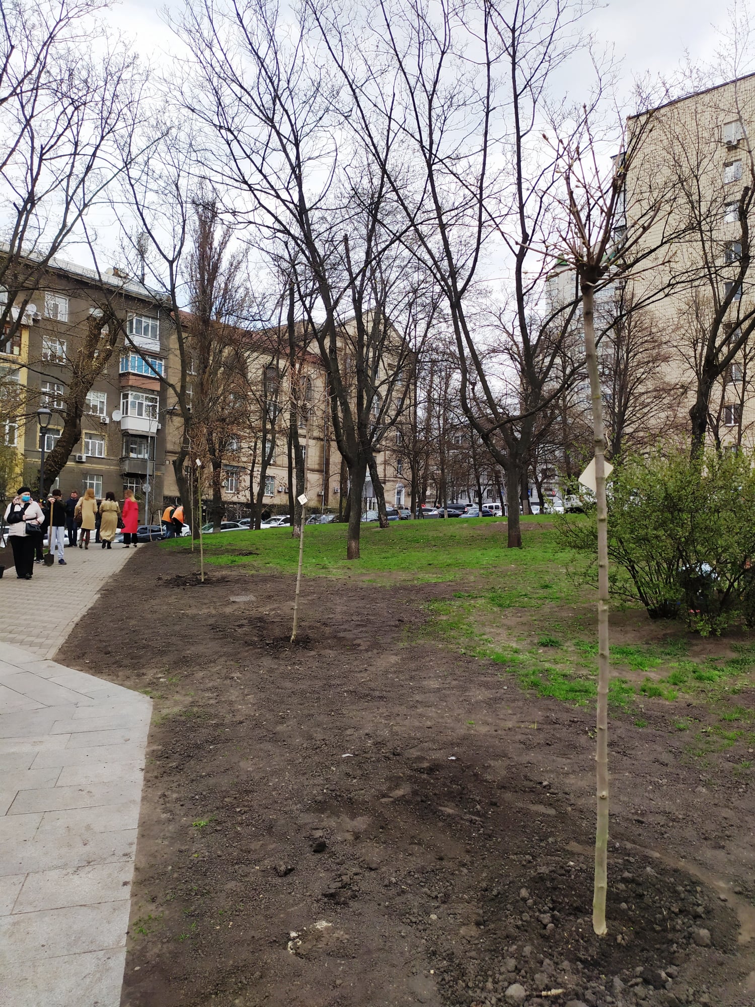 В Киеве высадили Аллею свободы слова - фото