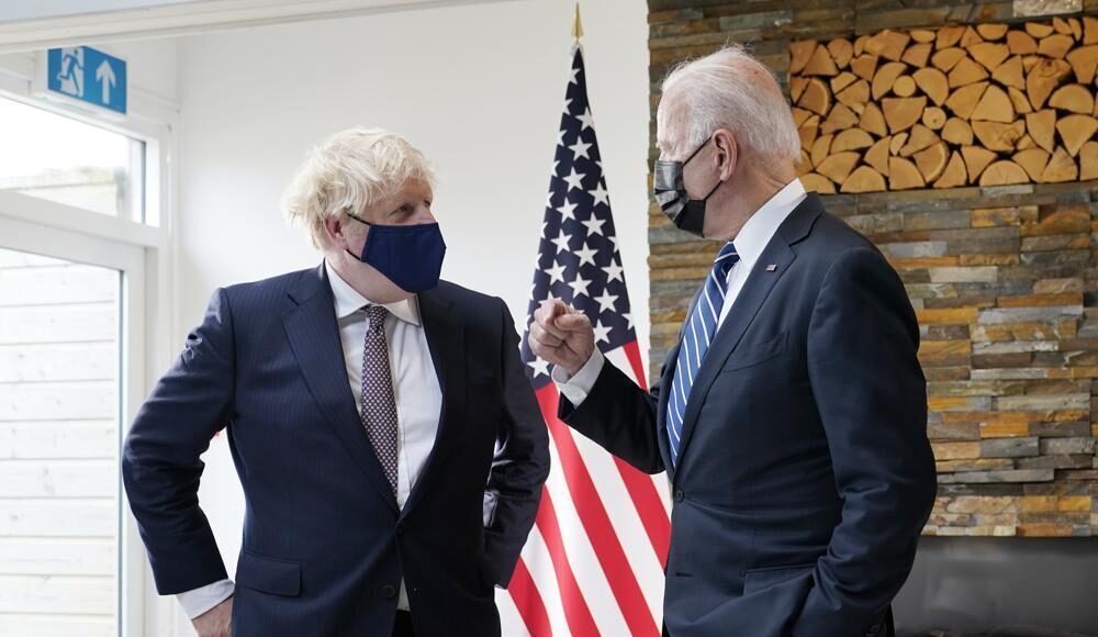 Борис Джонсон і Джо Байден