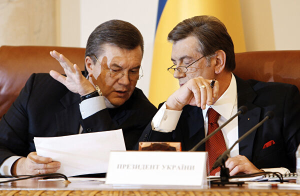Віктор Янукович та Віктор Ющенко