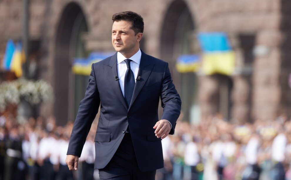 Зеленский призвал Францию давить на Россию для урегулирования ситуации на Донбассе