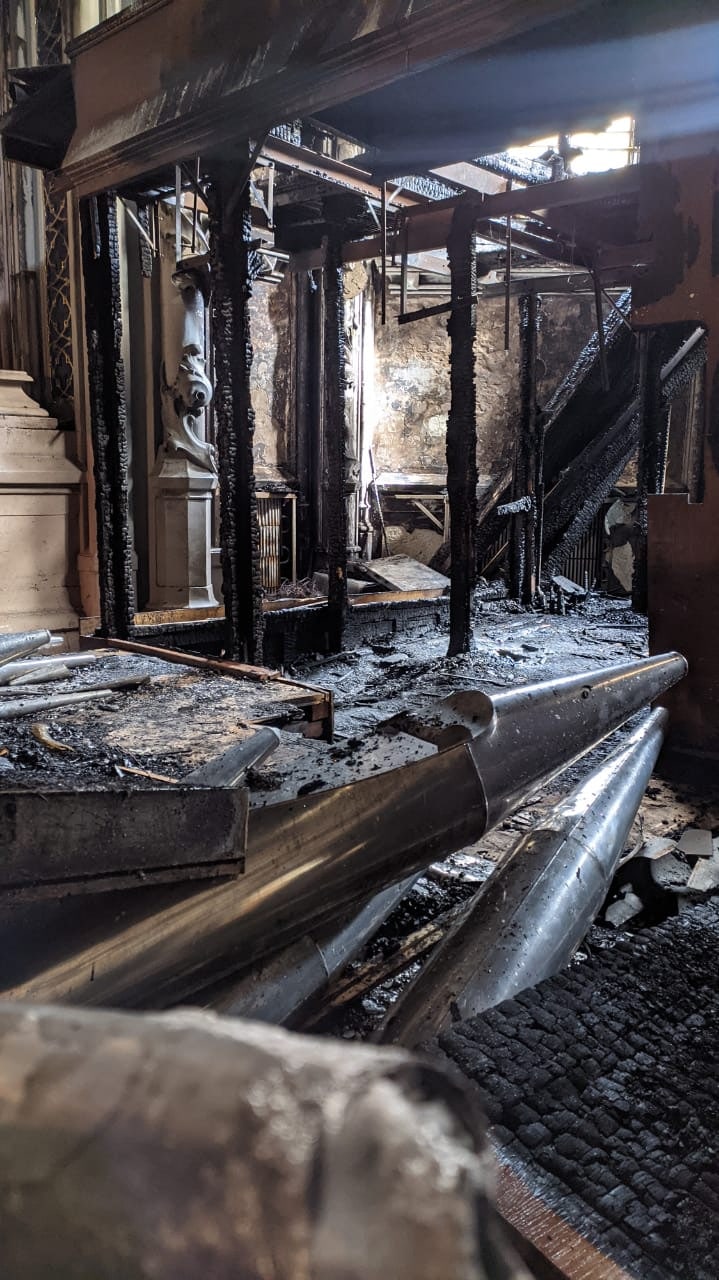 Пожежа у Костелі Святого Миколая в Києві