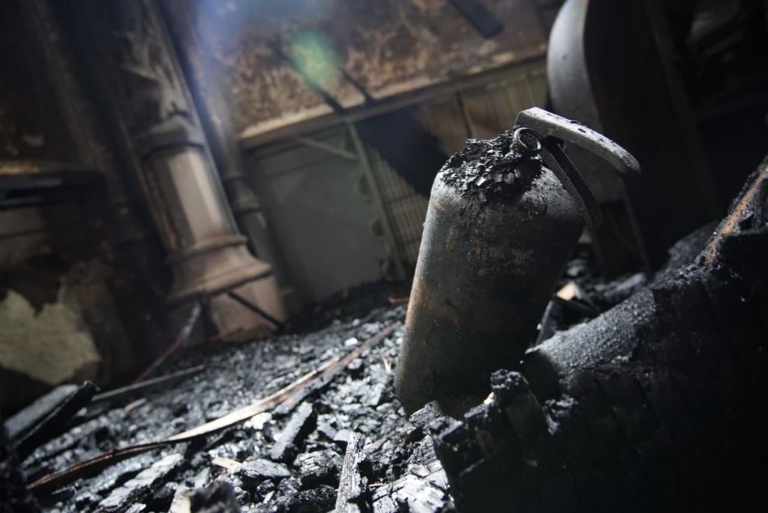 Пожежа у Костелі Святого Миколая в Києві