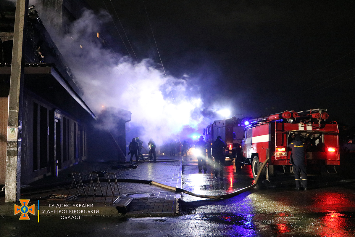 Пожежа в ресторанному комплексі в Дніпропетровській області. Фото: dp.dsns.gov.ua
