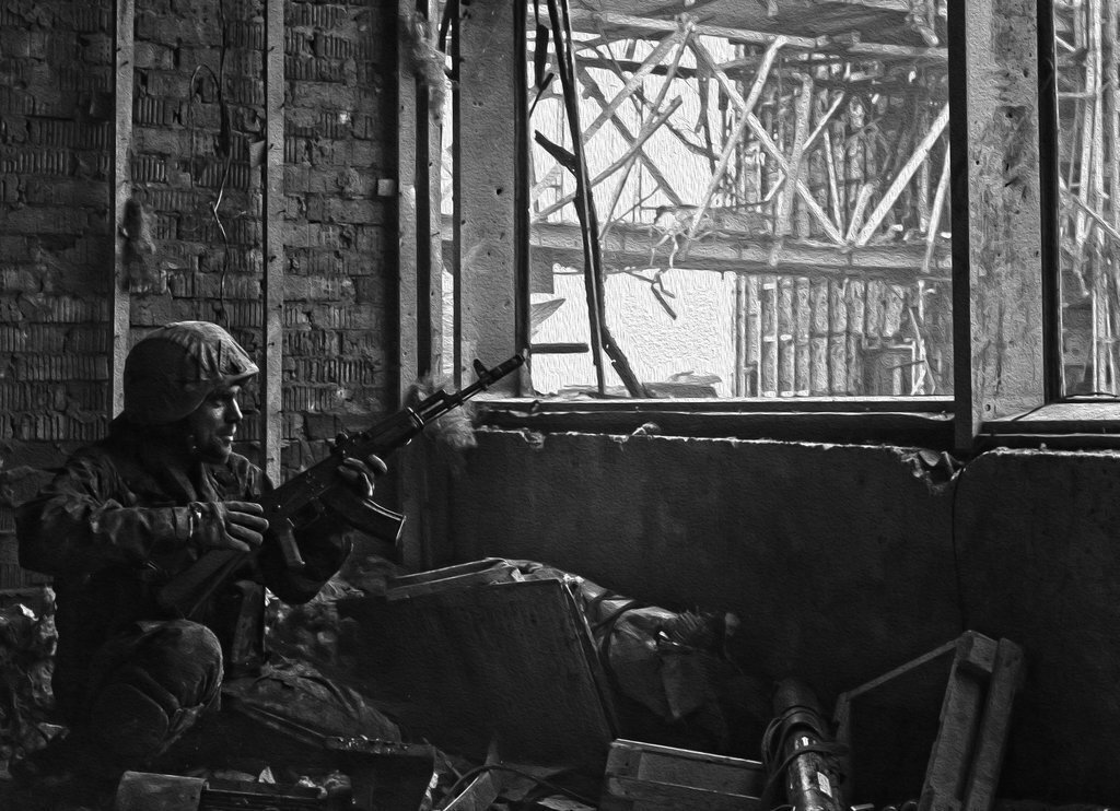 В Украине чтят память "киборгов", державших оборону Донецкого аэропорта