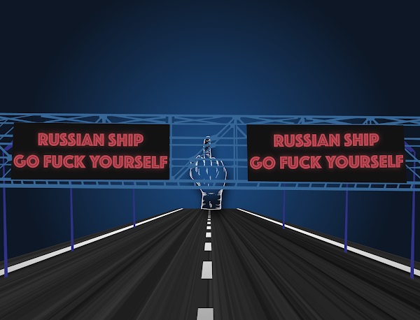 Створено перші NFT проти Путіна "russianshipfuckyou"