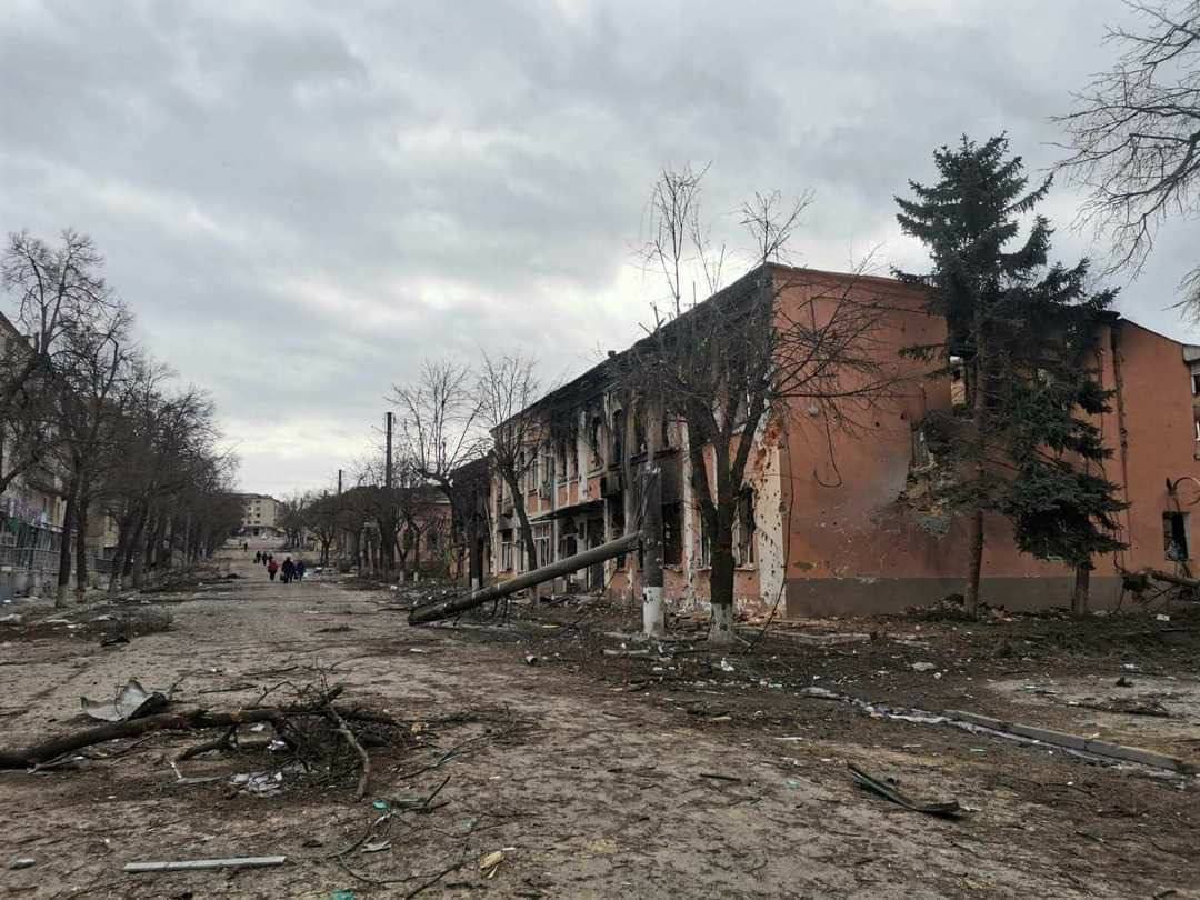 Ізюм, Харківська область. Наслідки російських обстрілів / Фото з Telegram