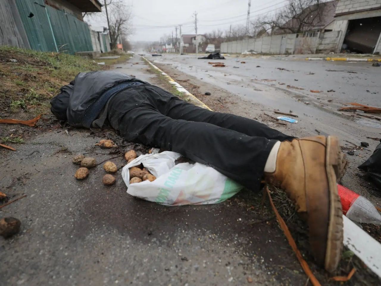Російські військові влаштували масовий геноцид українців у Бучі / Фото з Telegram