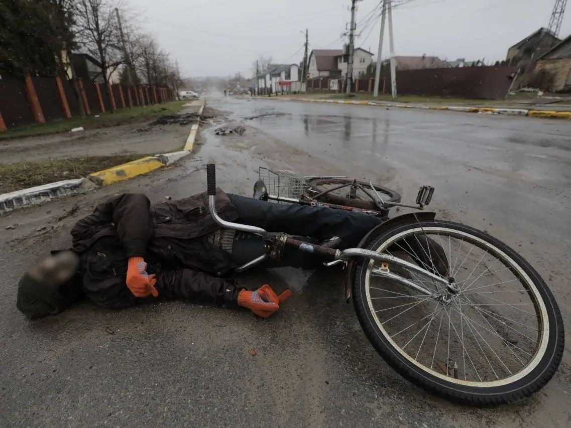 Російські військові влаштували масовий геноцид українців у Бучі / Фото з Telegram