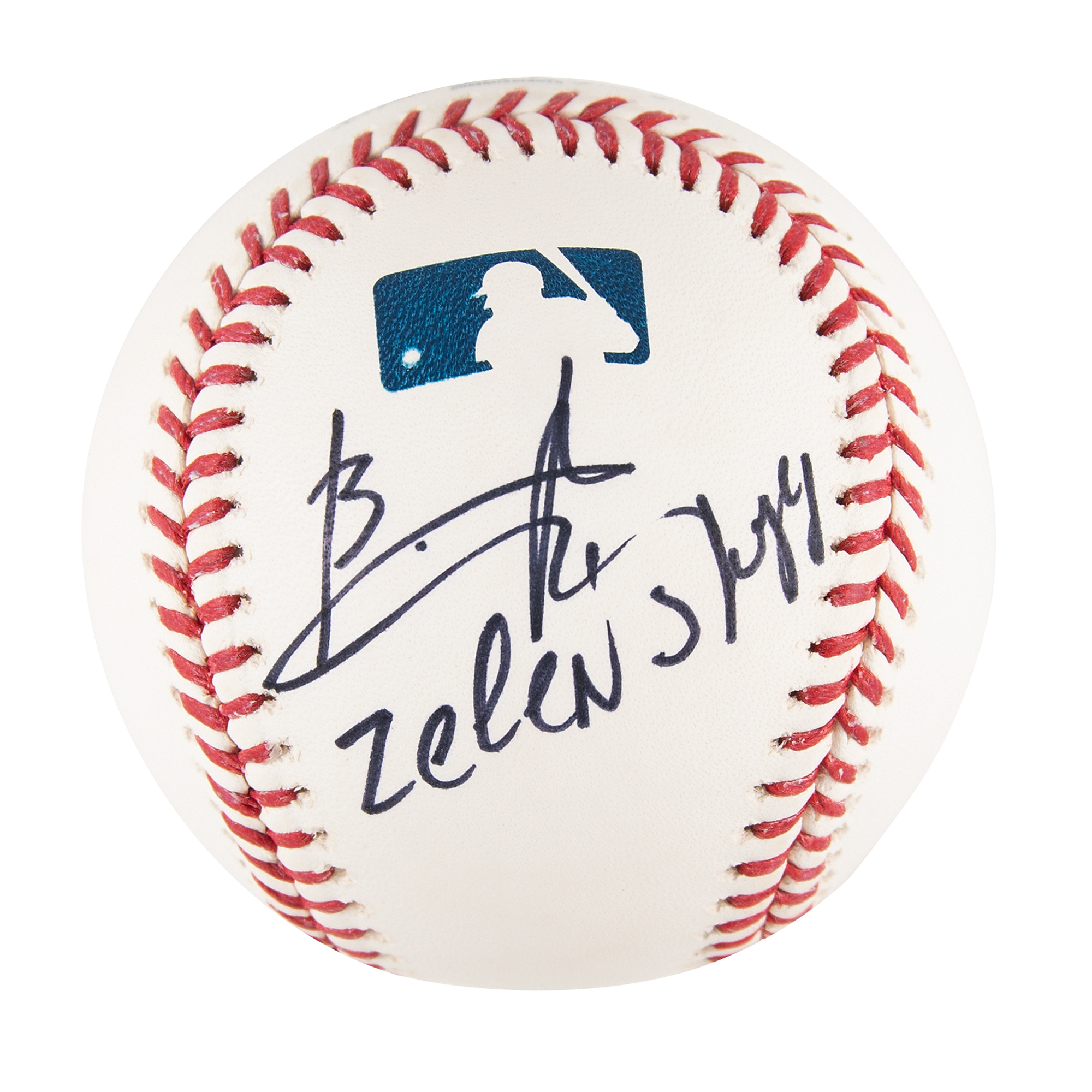 Бейсбольний м'яч з автографом Зеленського / Фото: twitter.com/RRAuction