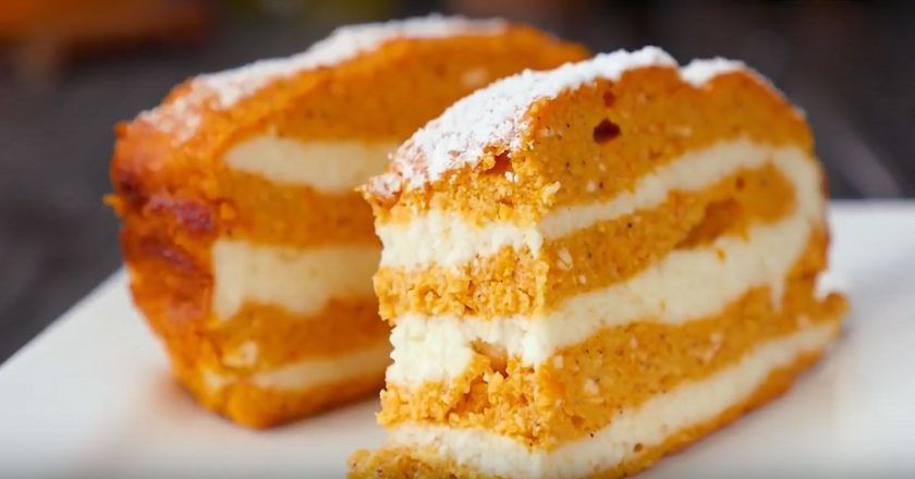 Простые рецепты вкусности: мраморная запеканка с творогом и тыквой