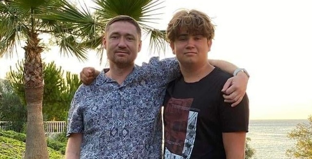 Максим Козицький з сином Зіновієм